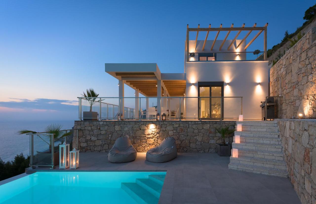 Kathisma Bay Villas - Luxury Villas - Villa Helios Каламици Экстерьер фото